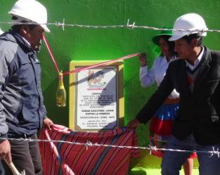 Nuevo Occoro inaugura sistema de riego