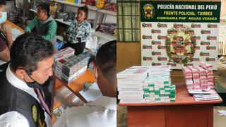 En Tumbes y Piura incautan miles de cigarrillos de contrabando en operativos