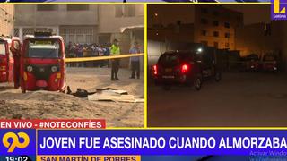 Extranjero fue asesinado a balazos en exteriores de mercado ubicado en San Martín de Porres 