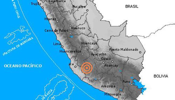 Leve sismo se registró esta madrugada en Ayacucho 