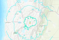 Sismo de magnitud 6.8 se registró en frontera de Argentina con Bolivia, Chile y Paraguay