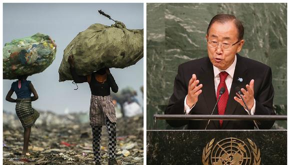 Ban Ki-moon promete eliminar la extrema pobreza del mundo para 2030