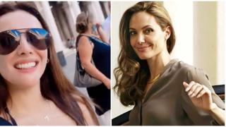 Rosángela Espinoza emocionada por su encuentro con Angelina Jolie en Venecia (VIDEO)