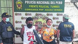 Tumbes: Cárcel a 2 personas que llevaban droga en moto