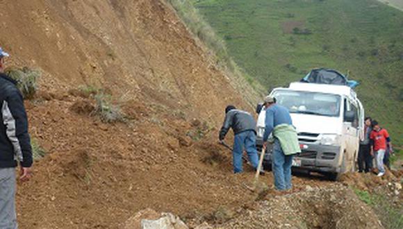 Lluvias afectan vías carreteras del distrito Mariano Dámaso Beraún