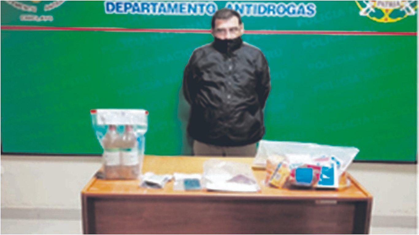 Cae con 3 kilos de clorhidrato de cocaína