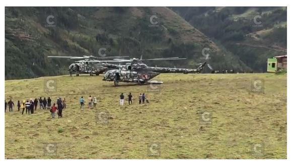 Helicóptero que trasladaba a Martín Vizcarra aterriza de emergencia por mal clima 