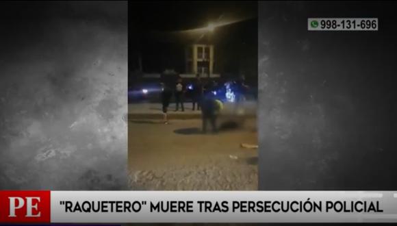 Raquetero murió tras persecución policial. Foto: América Noticias