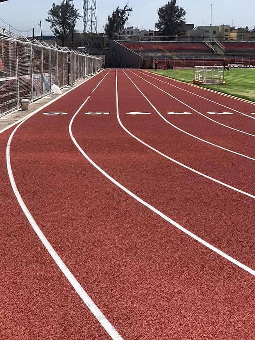 Pista atlética del estadio Melgar está casi lista (FOTOS)
