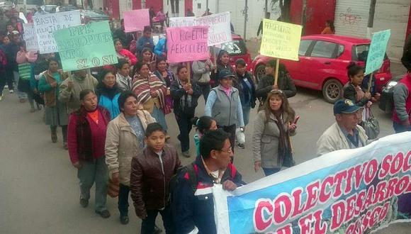 Cusco: Con marcha exigen inicio de construcción del Aeropuerto de Chinchero