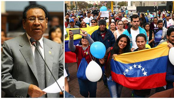 Justiniano Apaza pide restringir ingreso de venezolanos al Perú porque "quitan trabajo a los jóvenes"