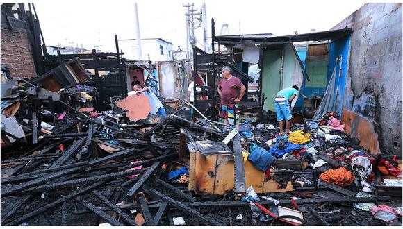 Callao: Incendio en Puerto Nuevo dejó sin hogar a ocho familias (VIDEO)