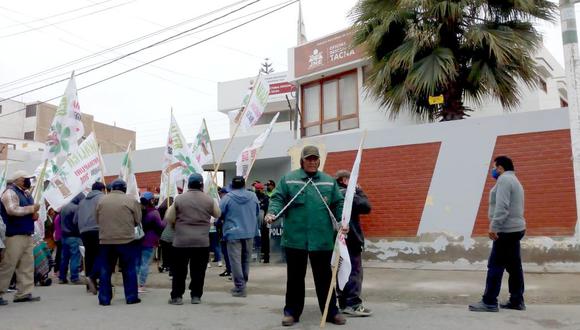Protesta en el JEE Tacna