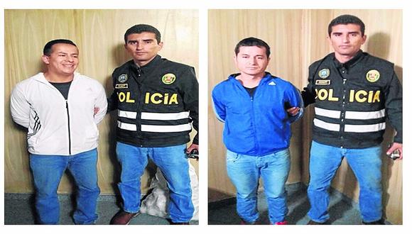 La Policía atrapa a dos integrantes de “Los Kuelap” con clorhidrato de cocaína