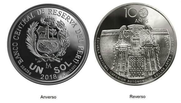 BCR pone en circulación moneda alusiva al centenario de Escuela de Bellas Artes