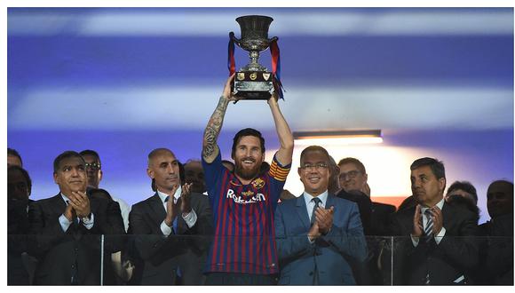 Lionel Messi se convirtió en futbolista con más títulos en la historia del Barcelona