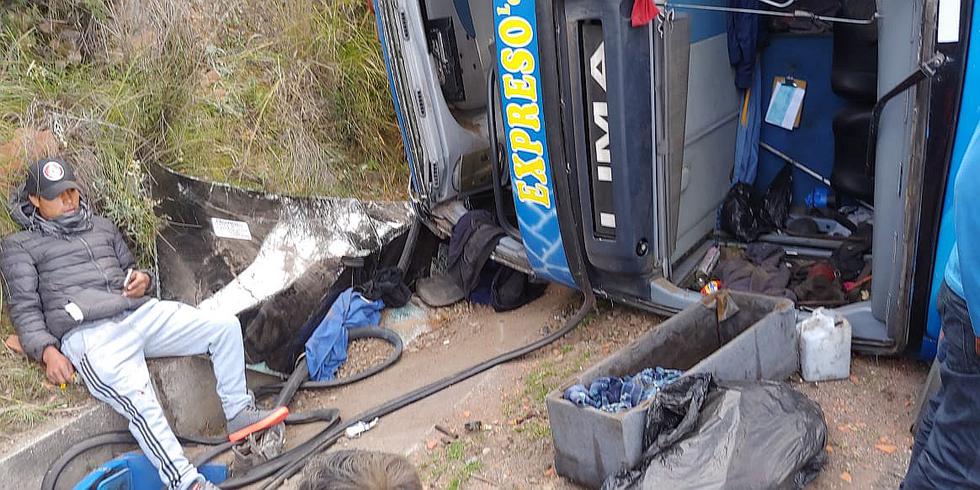 Bus de la empresa Los Chankas se despista en la vía Libertadores