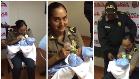 Policía femenina fue el ángel de la guarda de esta recién nacida [VIDEO]