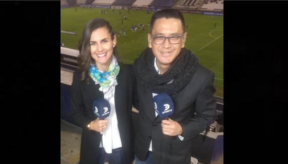 Talía Azcárate, primera mujer en comentar un partido de Copa Sudamericana
