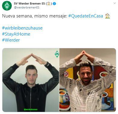 La publicación que compartió Werder Bremen.
