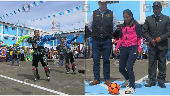 Inés Melchor amadrina 'Juegos Panamericanos' en penal de Huancayo (FOTOS)