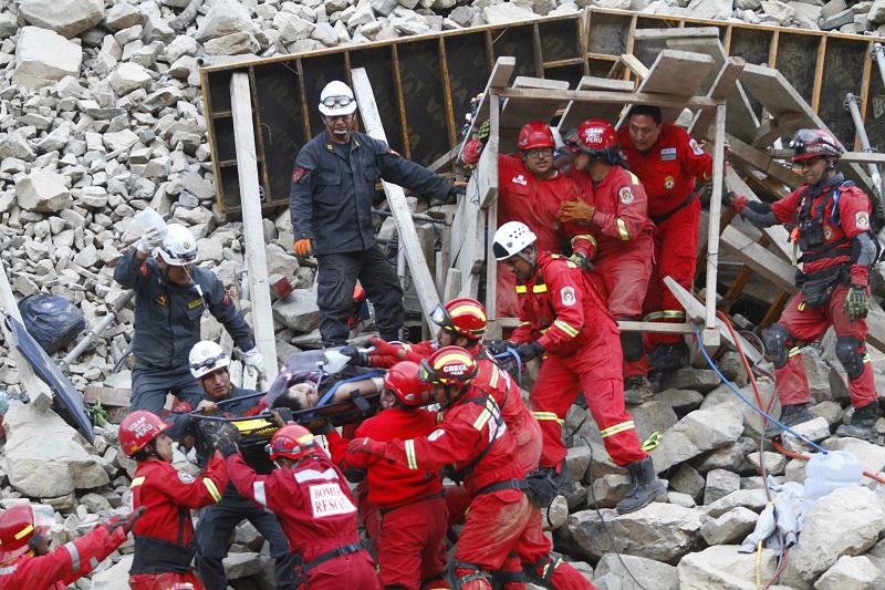 Churín: Fiscales investigan causas del derrumbe