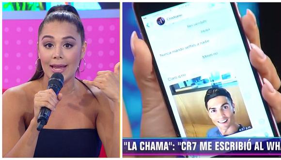 'La Chama' reveló los chats privados que mantuvo con Cristiano Ronaldo (VIDEO)