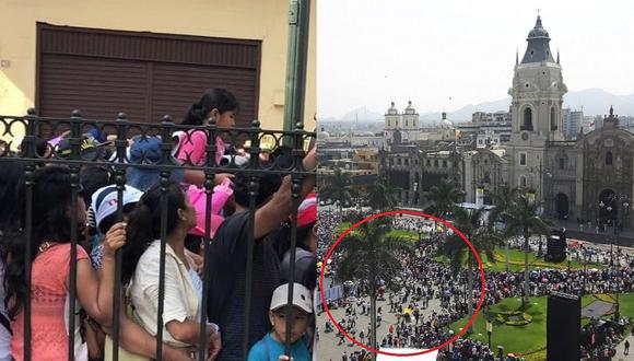 Cientos de fieles no pueden acceder a Plaza de Armas pese a que luce espacio para ver al Papa