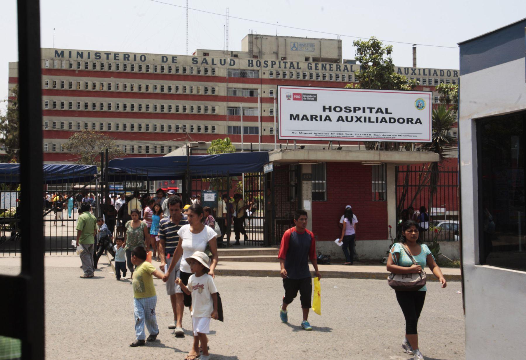 Aíslan a más de mil trabajadores del hospital María Auxiliadora en el marco de la cuarentena por coronavirus (Foto: Andina)