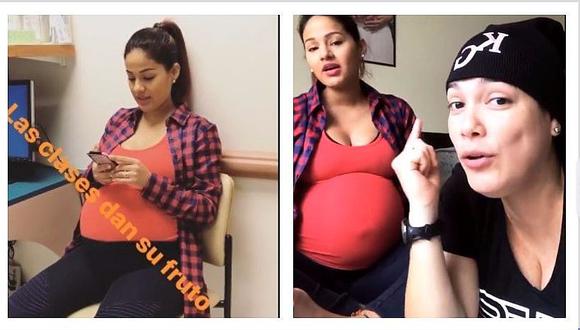 Katty García: su novia revela cómo la engríe a pocos días de dar a luz (VIDEO)