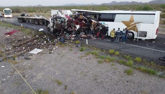 Imagen del violento accidente en el estado mexicano de Sonora (norte). (Captura de pantalla/Twitter).