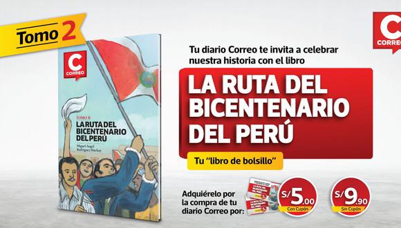 Recuerda que desde el 23 de agosto puedes adquirir el tomo 2 del libro de bolsillo “La Ruta del Bicentenario del Perú”