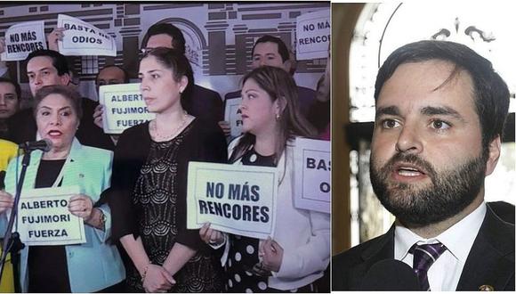 Alberto de Belaunde responde a congresistas que imprimieron carteles en apoyo a Fujimori