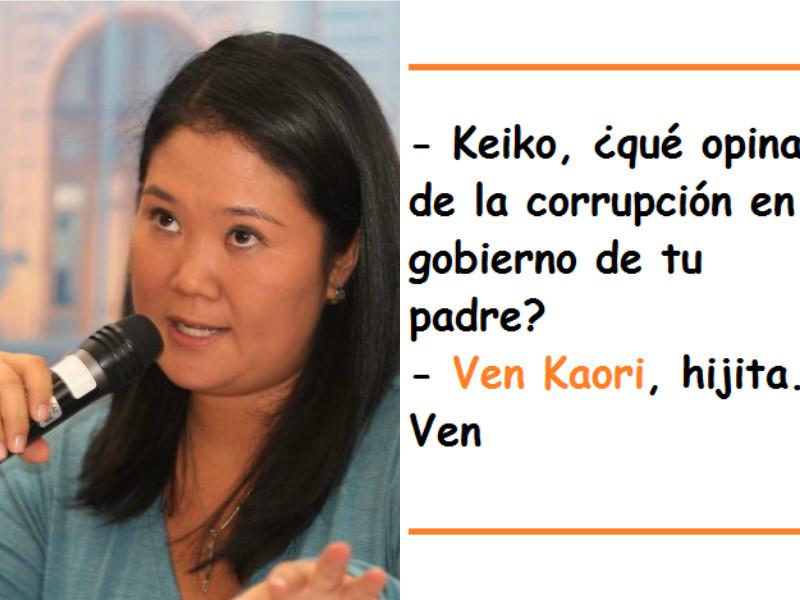 Keiko Fujimori: Se burlan de candidata por evadir pregunta sobre indulto a su padre con "Ven Kaori" 