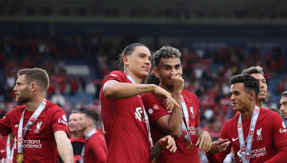 Luis Díaz y Darwin Núñez liderarán el ataque de Liverpool en la Champions League. (Foto: EFE)