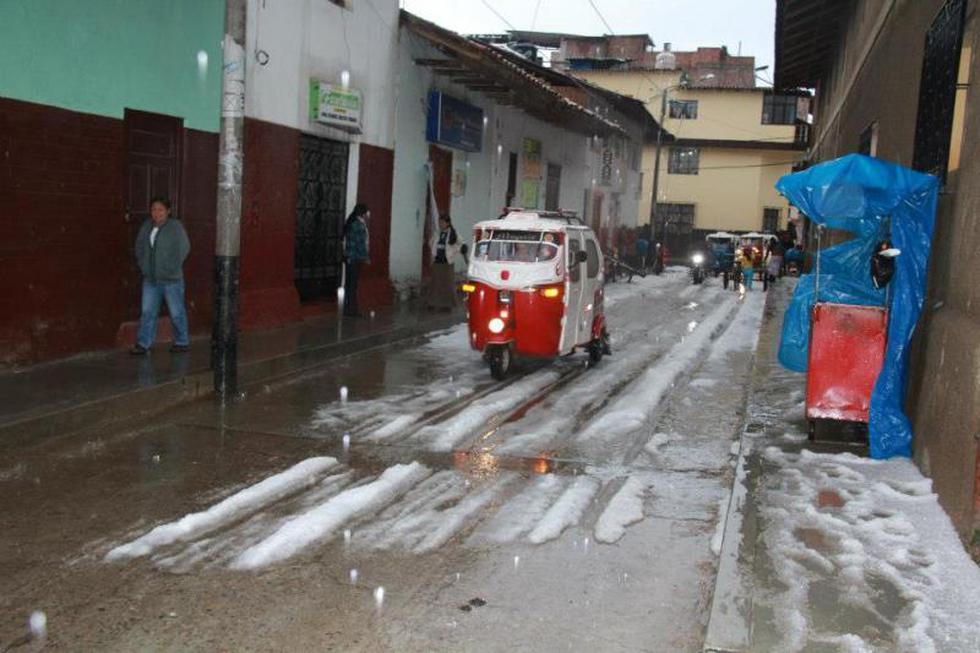 Se derrumban viviendas por granizada en Huamachuco