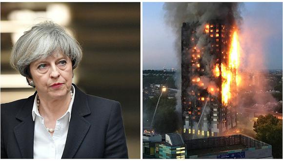 Theresa May ordena investigación por incendio en edificio en Londres