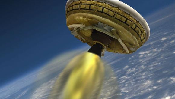 NASA prueba su "platillo volador" para llevar humanos a Marte