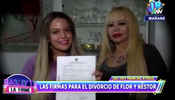 Cabe mencionar que, con este documento firmado por Florcita Polo y Néstor Villanueva, en quince días se realizará una audiencia en la que ambos deberán ratificar su deseo de divorciarse.