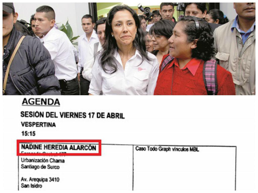 ​Documento lo prueba: Nadine Heredia sí está citada para este viernes