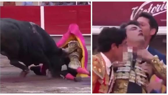 Torero sufrió grave cornada en el cuello pero volvió al ruedo para terminar la faena (VIDEO)