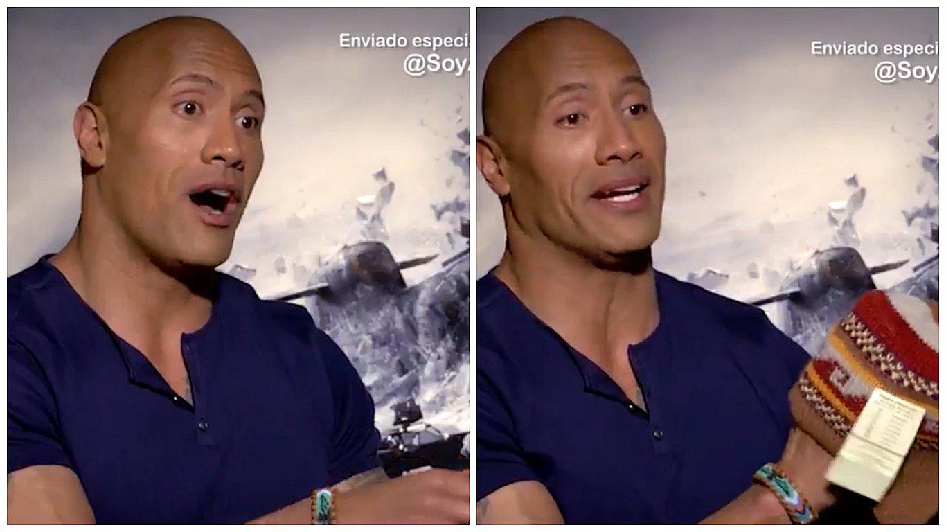 Dwayne "La Roca" Johnson recibió de regalo un chullo peruano y así reaccionó [VIDEO]