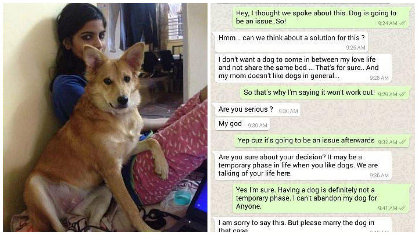 ​Novia cancela boda por WhatsApp para no abandonar a su perro