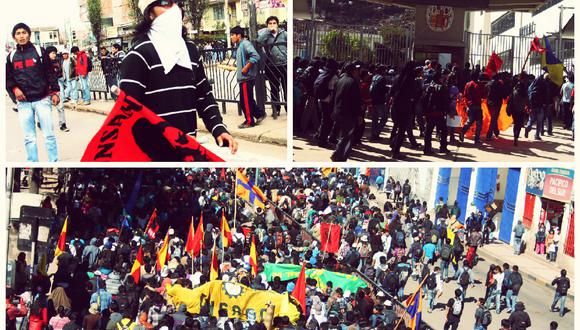 Cusco: universitarios generan caos en principales avenidas