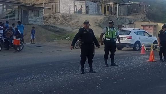 Santos Mariano Solano Calderón retornaba a su casa y al cruzar la pista fue embestido por el vehículo.