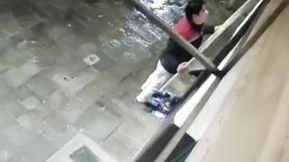 Hurto de letrero en pleno centro de la ciudad de Huancavelica