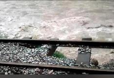 Cusco: río Vilcanota se desborda y afecta vías del tren hacia Machu Picchu (VIDEO)