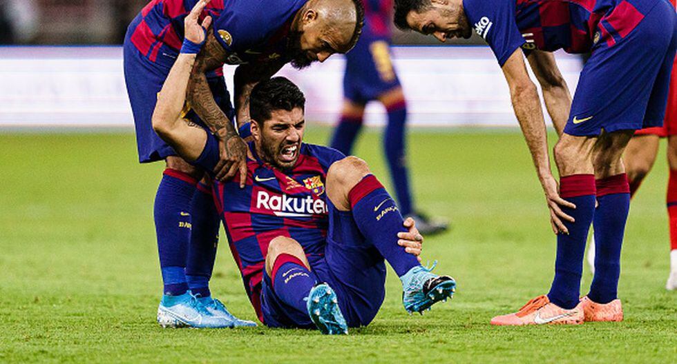 El delantero uruguayo estará alejado de las canchas por un tiempo. Tras la operación, el club azulgrana informará la cantidad de semanas. (Getty)