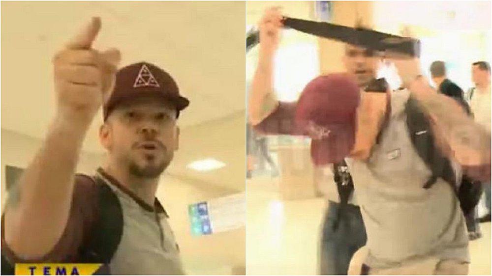 Facebook: exvocalista de Calle 13 protagoniza pelea en aeropuerto (VIDEO)