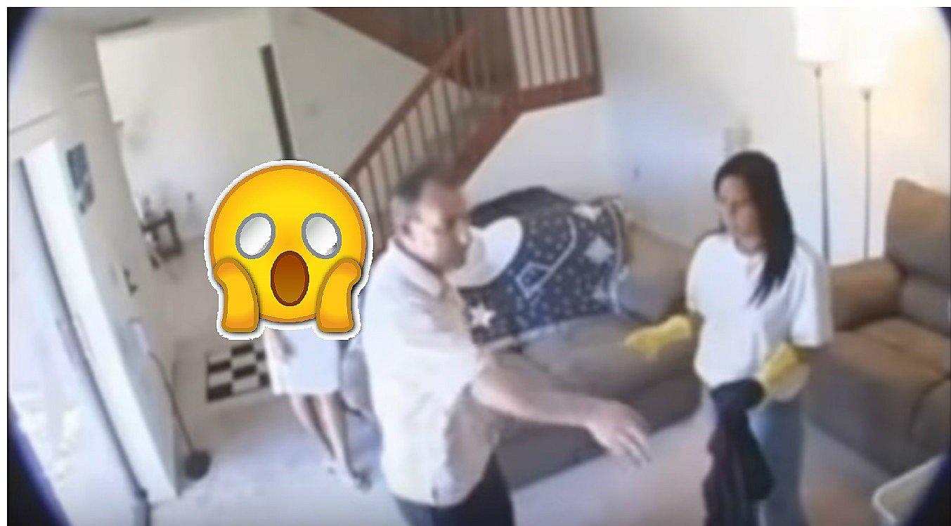 Pone cámara oculta al sospechar de su esposa y no solo descubre una infidelidad (VIDEO)